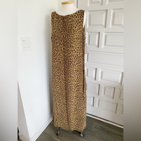 NWT Jones New York Sport Long Maxi Dress Leopard Animal Magnetism Print Size 16 - Picture 15 of 15